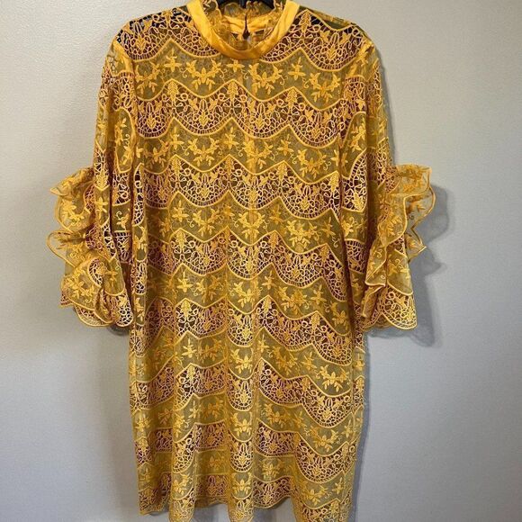 YAS Yellow dress L - Picture 1 of 11